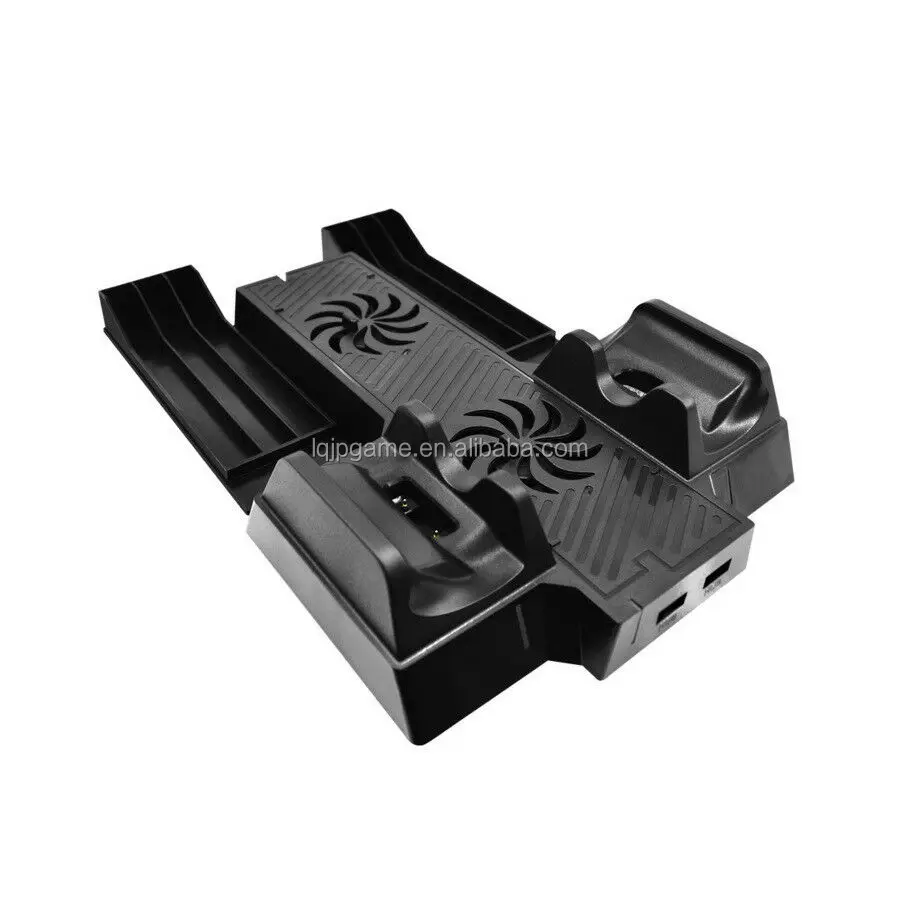 For Xbox One X Charger Controller Stand Dual Dock Charging Cooling Fans w/ USB Ports For Xbox One X