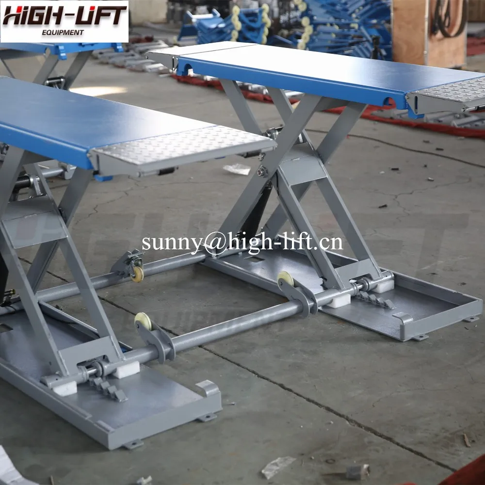 Ce Portable Mid Rise Hydraulic Scissor Car Lift Small Electric Auto