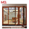 Balcony large lowes bi fold door/Accordion aluminum glass patio exterior bifold doors /double glazing bi-fold door