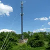 mobile communication pole / tower price promotional communication guy wire tower