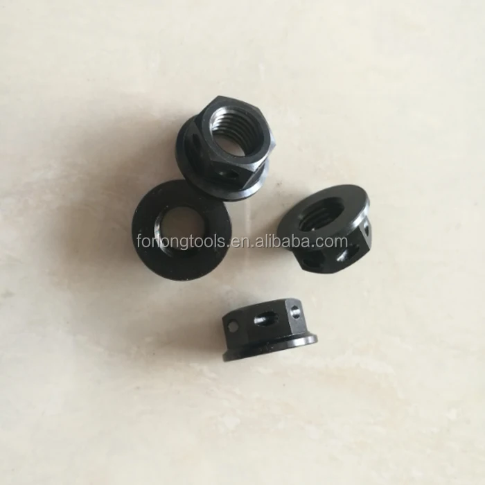M10 X 1.25 Black Titanium Hex Flange Nuts Drilled For Lock Wire Buy