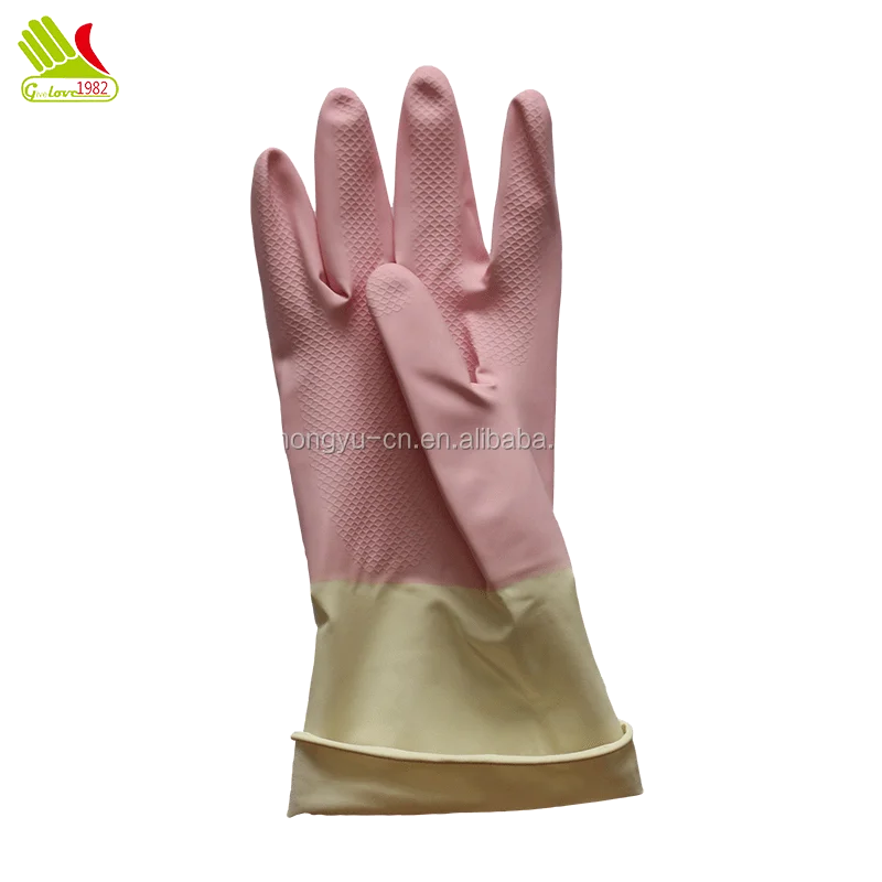 cotton lined washing up gloves