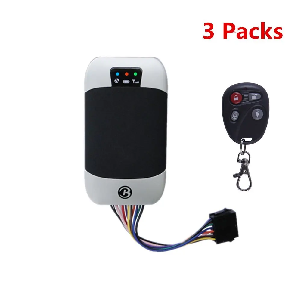 BAANOOL 3PCS Waterproof Real Time GPS Tracker Portable GPS Tracking Device Remote Control GPS Tracking Device for Car 303G