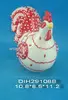 Porcelain rooster figurine for Easter deco