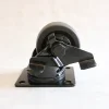 SS 75 MM Low profile caster wheel 3 inch Business machine caster wheel with brake for computer racks or server cabinets