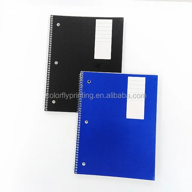 2022 Bulk Black Spiral Notebook Handmade Cheap 1 Subject Spiral
