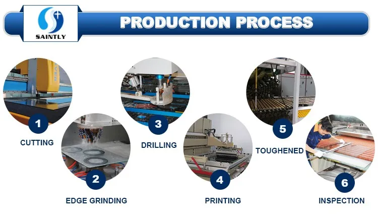 4mm  tempered glass price for refrigerator shelf 