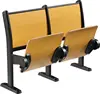 SD-S-032 College Lecture Hall Desk And Folding Seat, College Desk Bench With Chair Set