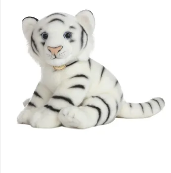large stuffed white tiger