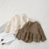 2019 Cheap china bulk wholesale clothing Korean girls linen material clothes long sleeves flared top