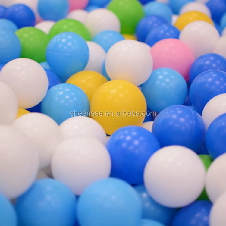 Ldpe 38mm White Plastic Ball Pit Balls For Kids - Buy White Plastic ...