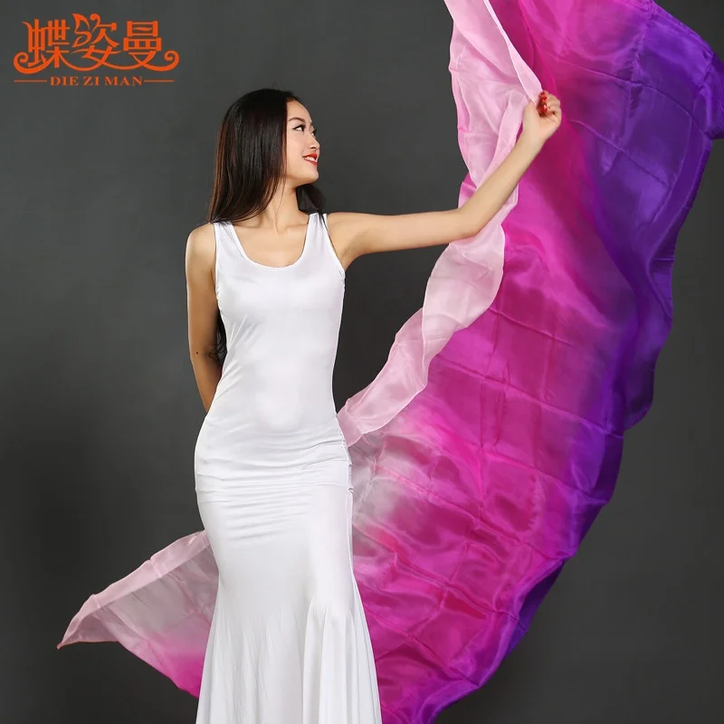 
SJ003 Performance Professional bellydance Silk veil for girl 
