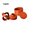 grooved fittings ul/fm approved ductile iron 90 grooved elbow flange adaptor ductile iron rigid coupling