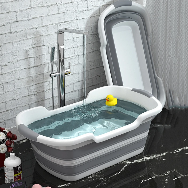 Baby Foldable Bathtub Plastic Child Size Bath Tub Baby Folding Bathtub