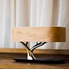 Bluetooth speaker bedside led table lamp with QI wireless fast charger back to school gift