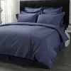 Designs High Grade Elegant Royal Blue Sheet Quilt Set Hotel Queen Size Bed