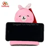 ICTI factory plush stuffed animal rabbit toy cell phone holder