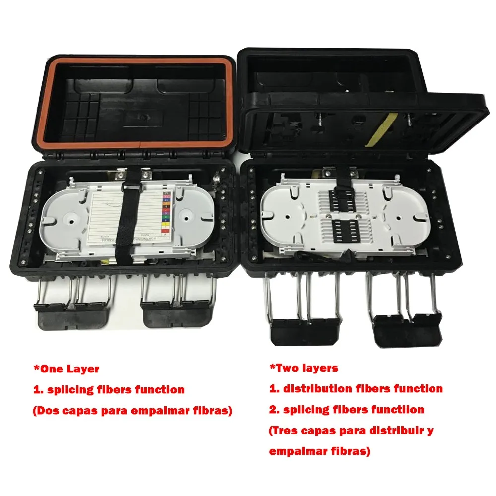 Ftth Fiber Optic Splice Closure 1x8 Cable Joint Box - Buy Fiber Optic ...
