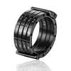 South Korea black man electroplating removable ring blank titanium for inlay SOLID RING