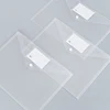 Plastic file bag simple transparent snap data storage bag student test paper bag