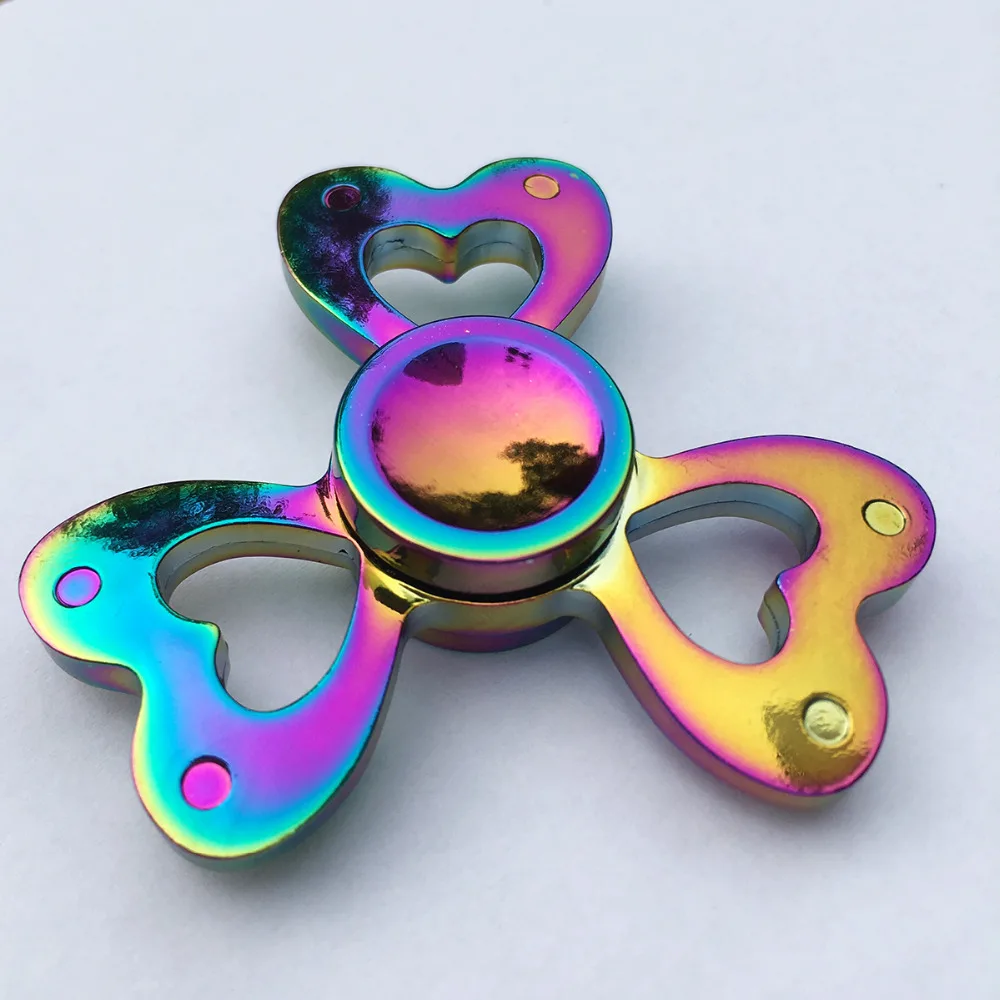 Wholesale Stainless Steel Carbon Fiber Finger Fidget Spinner Rings Toy