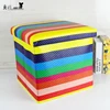 Collapsible baby products oblong storage stools cartoon pattern kids storage ottoman bench