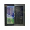 aluminium brown color sliding window with mosquito net