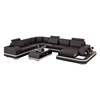 Home furniture sets modern style living room daybed couch leather sofa