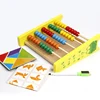 Abacus Beads Learning Mathematics Counting Multipurpose Puzzle Computing Rack Wooden Teacher Abacus Toys