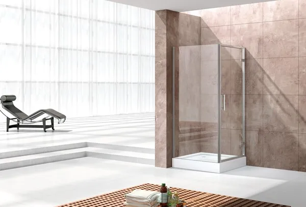 80x80 square tempered glass shower door enclosure