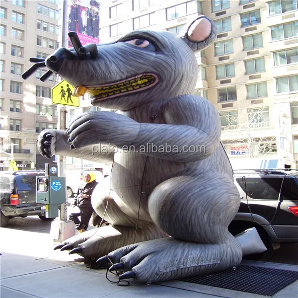 Big Lifelike Inflatable Rat / Mouse Cartoon Model For Advertising Buy