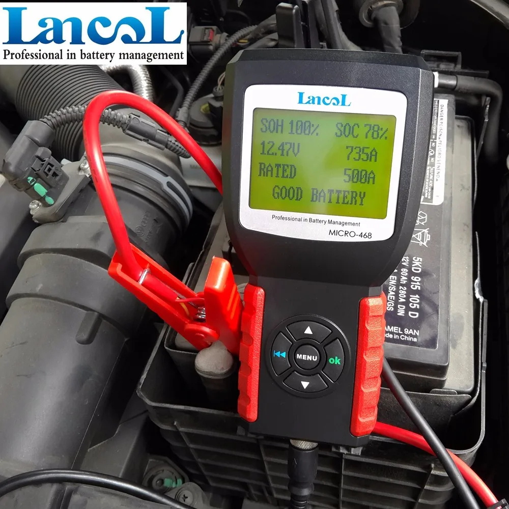 Lancol Micro468 Soh Soc Cca Lead Acid Car Battery Tester 12v Buy