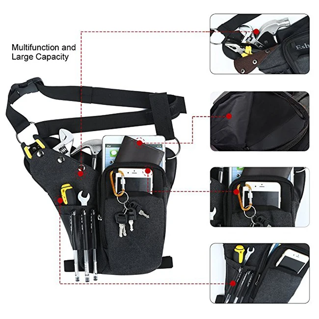 Men's Drop Leg Pouch Tools Bags Tactical Leg Bag Fanny Pack Thigh Bags Buy Pouch Tools Bags
