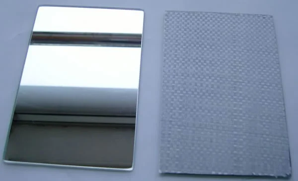 vinyl backed mirror