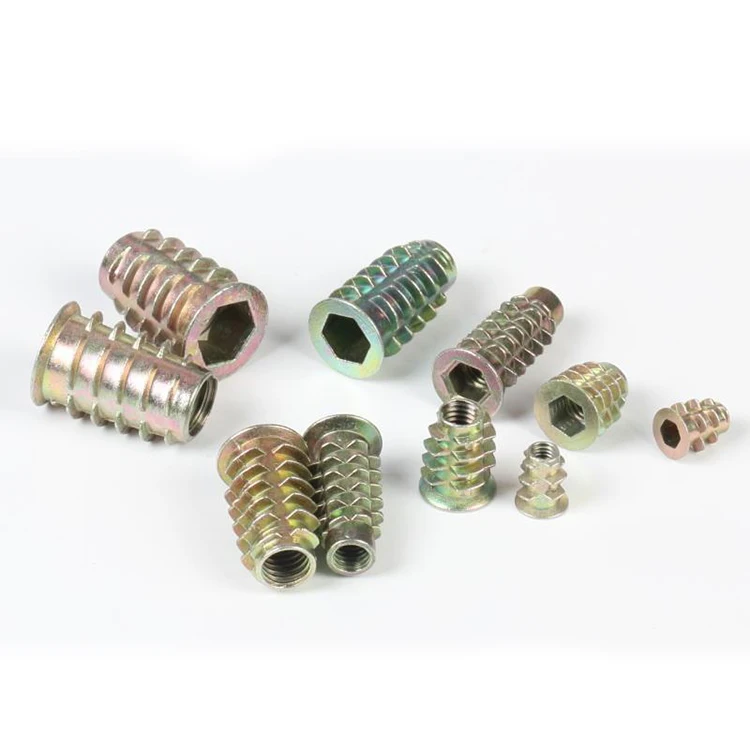 Zinc Alloy Self Tapping Threaded Insert Nuts For Wood - Buy Self ...