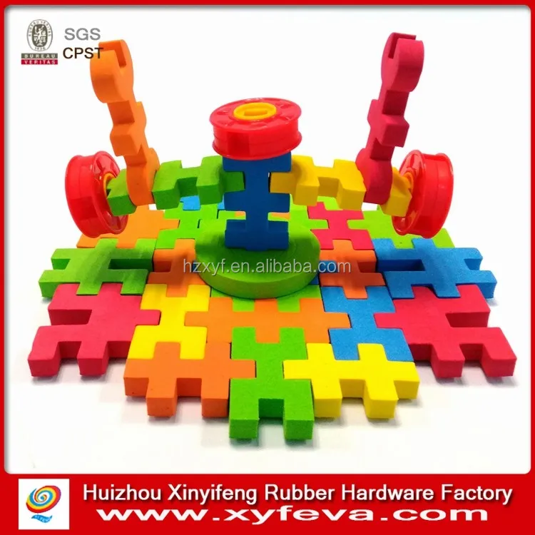 interlocking foam building blocks