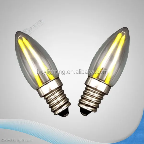 220V clear glass T22 led light warm white fridge bulb E14 2w