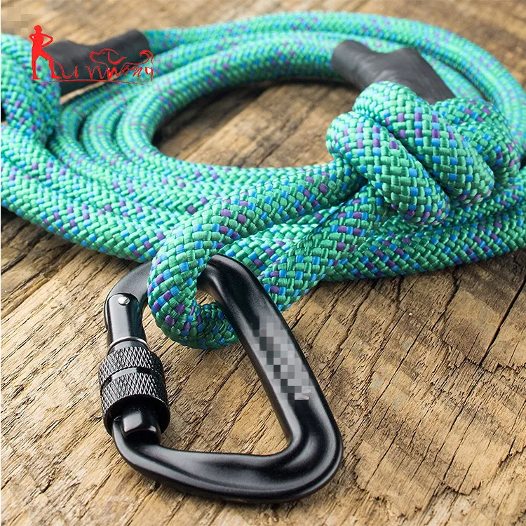 6ft Long Heavy Duty Nylon Rope Dog Leash With Locking Carabiner Buy
