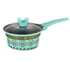 non-stick flower type sauce pan sets 16cm