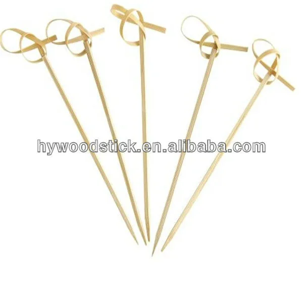 Cocktail Picks Skewers Food Grade Decorative Knotted Bamboo Australia