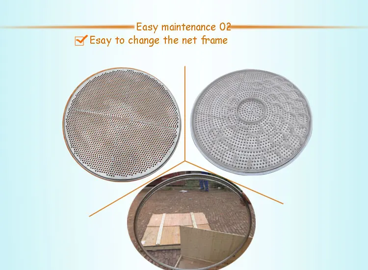 rotary drum vibrating sifter for pollen popcorn lavender sieving