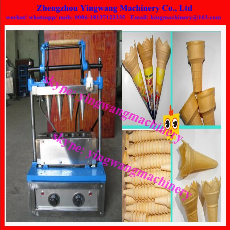 Cheap Price Ice Cream Cone / Wafer Cup Shaping Baking Machine Buy Ice