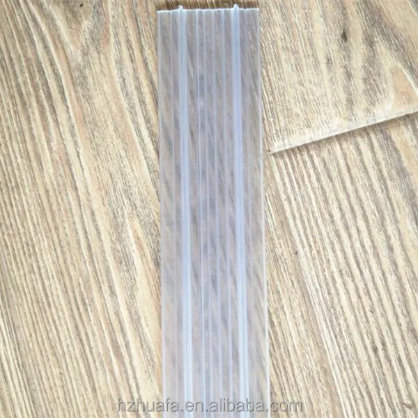 
Usedful transparent plastic profile 