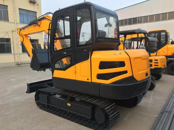 hot sale China 60hp crawler excavator 6.5 ton with hydraulic hammer for sale