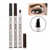 Liquid Eyebrow Pencil Waterproof with 4 Micro Fork Tip Simulate Raw Eyebrows waterproof fork tip eyebrow tattoo pen