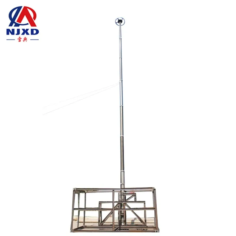 15m ground mount air-operated  aluminum antenna mast