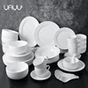 European style 49 pcs home goods ceramics bone china luxury dinner set