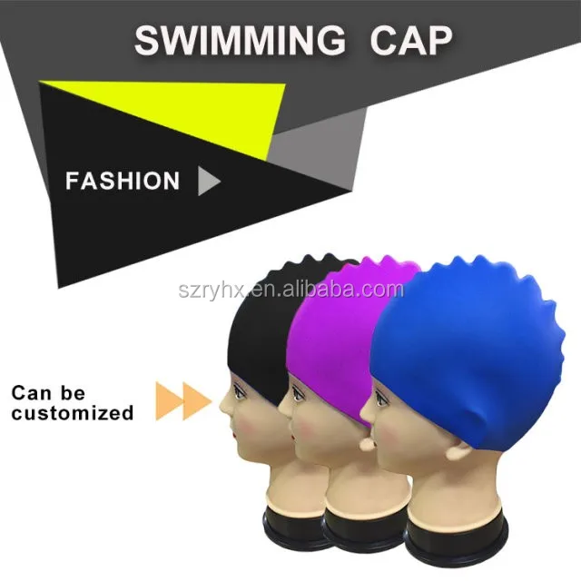 Adult Customized Logo Swimming Pool Silicone Latex Swim Cap Buy