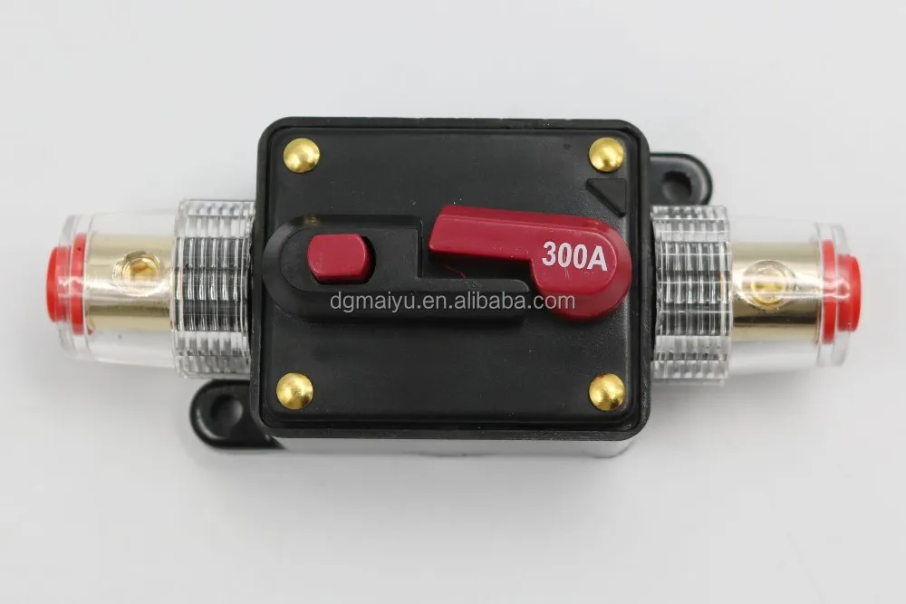 Car Audio 300Amp Circuit Breaker Manual Reset Fuse Holder Tool Switch Off cby