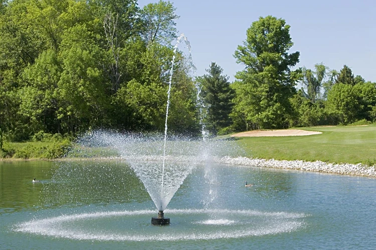 中国特色小浮水池喷泉,现代高尔夫球场喷泉